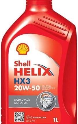 Shell Helix HX3 20w50 1L شل هيلكس 20w50 لتر
